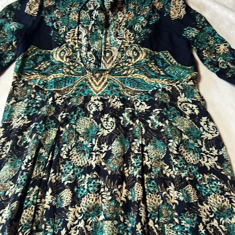 Free people Lady Luck mini dress bell sleeve oversized flowy